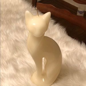 Siamese Cat Vintage Candle 12” Tall